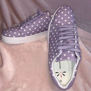 Isaac Mizrahi polka dot sneakers